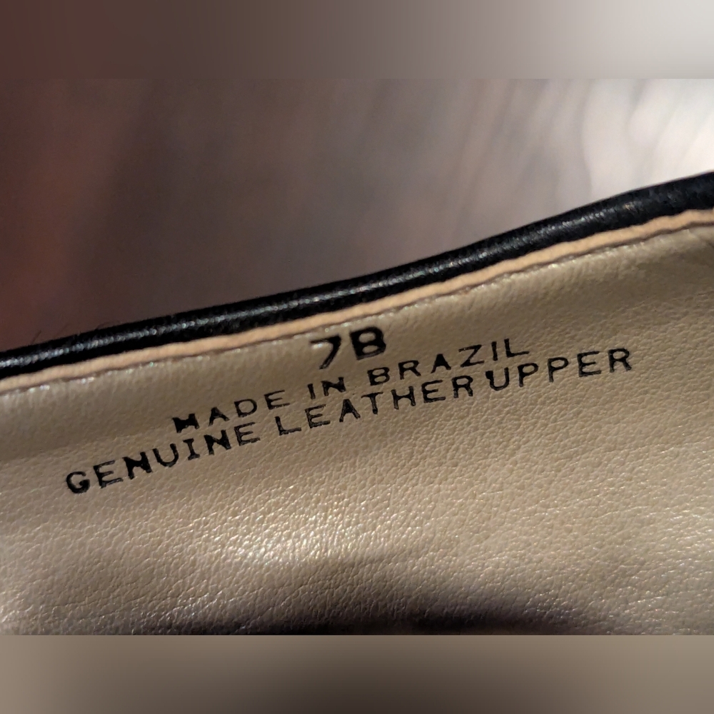 Talbots sz.7 Leopard print Pony Hair Tan Flats - Picture 2 of 6